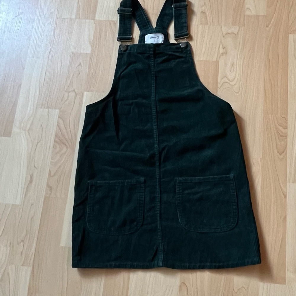 Denim&Co Forest Green Corduroy Dress